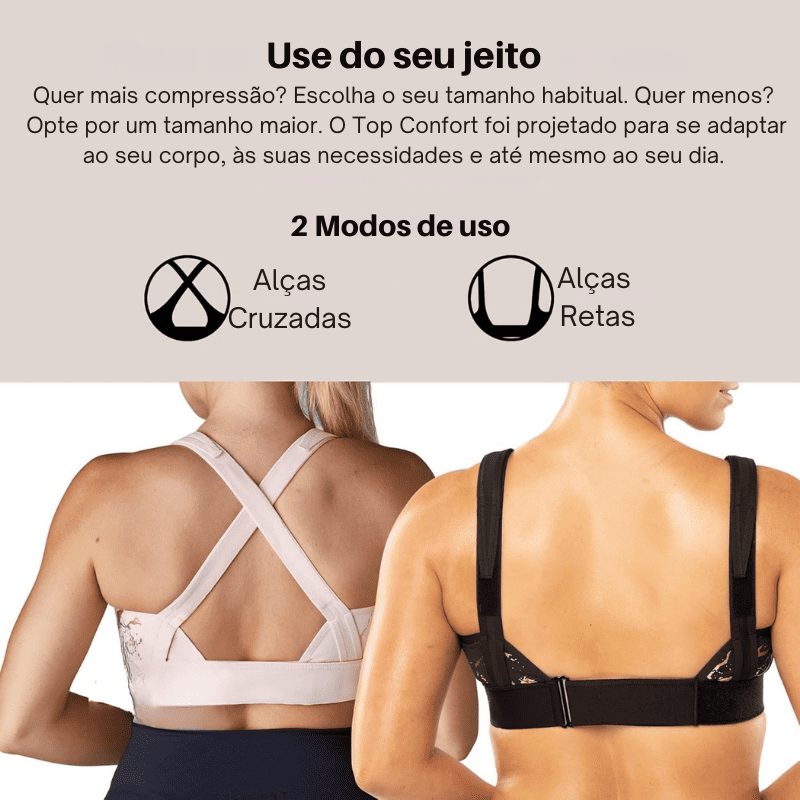Sutiã Top Conforto[Compre 1 leve 2] - Correção Postural e Sustentação