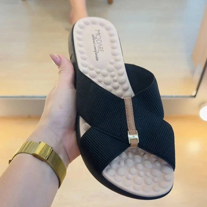 Sandália Ortopédica Alça Cruzada Comfort