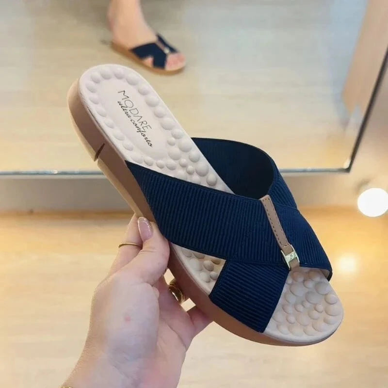 Sandália Ortopédica Alça Cruzada Comfort